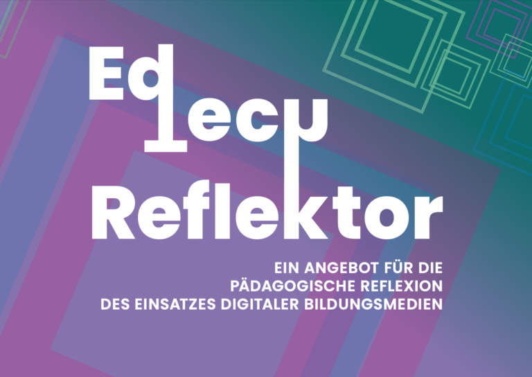 Logo des EdTechReflektors - ein interaktives pdf Dokument, um sich im Unterricht mit Bildungsmedien auseinanderzusetzen